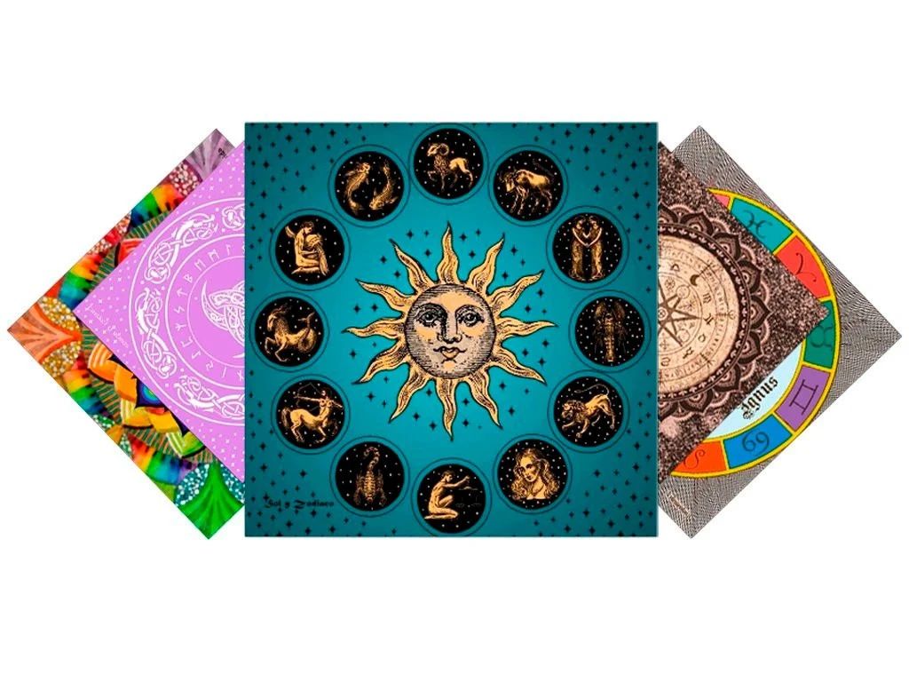 Foto de PAÑO TAROT CON BOLSITA PREMIUM 70X70