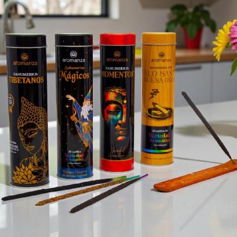 Foto de LATA COLECCIONABLE 30 VARILLAS + PORTA AROMANZA