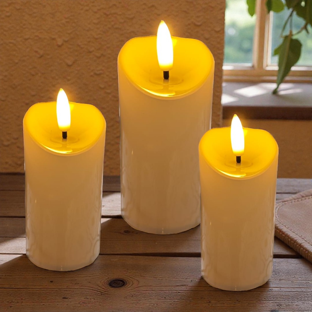 Foto de VELA LED CON PILAS 9CM.