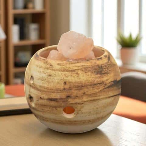 Foto de LAMPARA DE SAL RUSTICA ESFERA