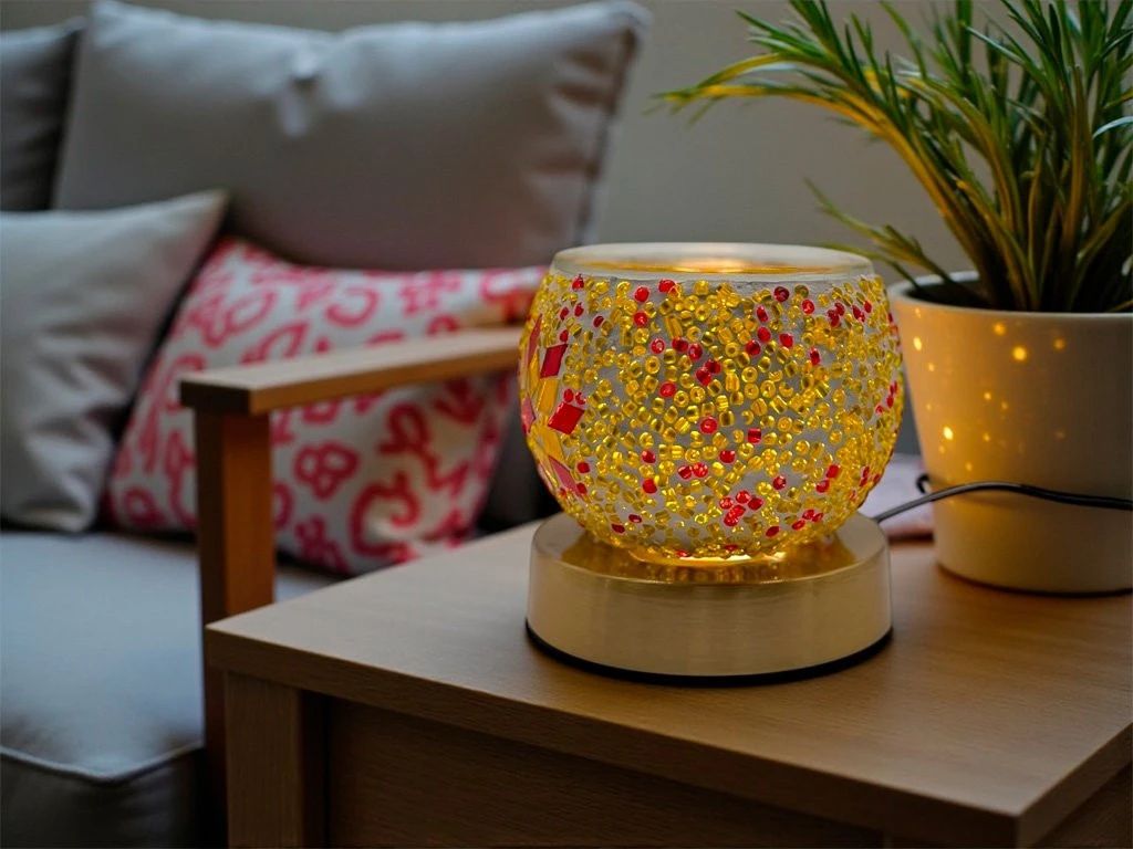 Foto de VELADOR MOSAICO TURCO 12CM.