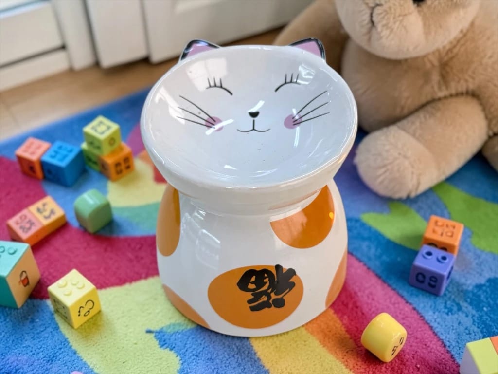 Foto de HORNILLO GATITO A LUNARES 10.8CM.