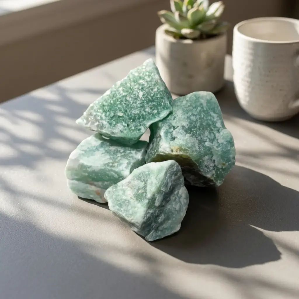 Foto de PIEDRA CUARZO VERDE EN BRUTO