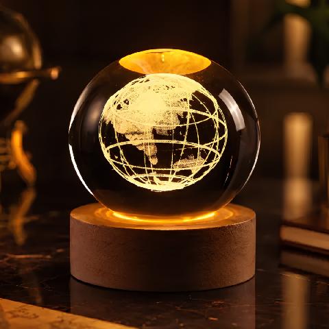 Foto de ESFERA LED GLOBO TERRAQUEO 6CM.