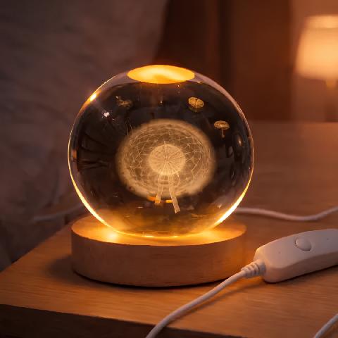 Foto de ESFERA LED DIENTE DE LEON 8CM.